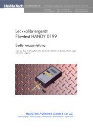 Leckkalibriergerät Flowtest HANDY 0199 - Hematech ...