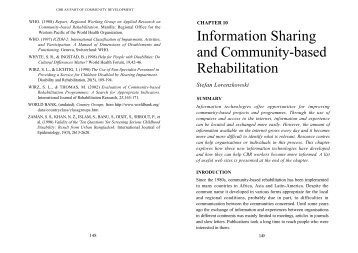Information sharing and community-based rehabilitation - Source