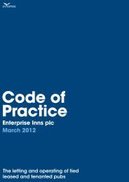 Code of Practice - Enterprise Inns