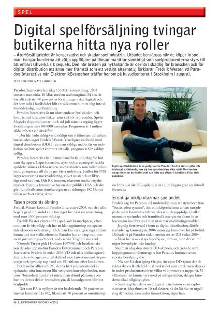 6/2011 Onoffkedjan i konkurs - Elektronikbranschen