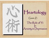 The Role of Yi In Anxiety & Depression - MyCourses