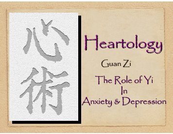 The Role of Yi In Anxiety & Depression - MyCourses