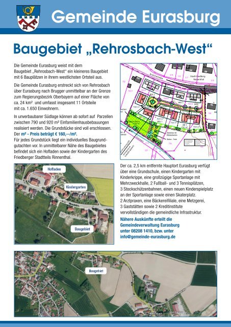 Festsetzungen des Bebauungsplan - Gemeinde Eurasburg