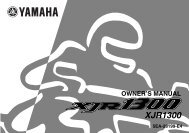 owner's manual - Yamaha XJR