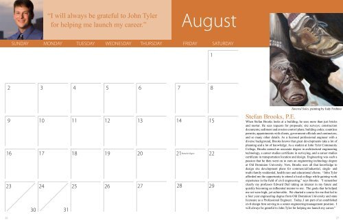 The People of John Tyler Calendar and Annual Report 2009