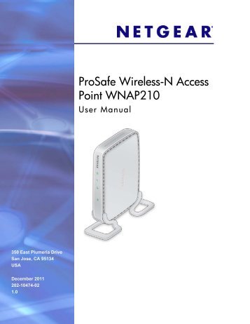 ProSafe Wireless-N Access Point WNAP210 User Manual - netgear