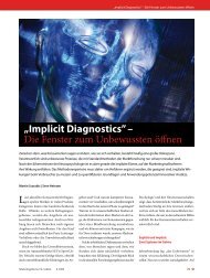 âImplicit Diagnosticsâ â Die Fenster zum Unbewussten Ã¶ffnen