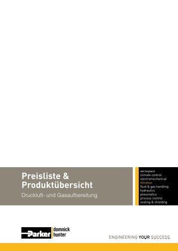 Preisliste & Produktübersicht - domnick hunter