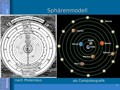 Das geozentrischen Weltbild Physik - airlich