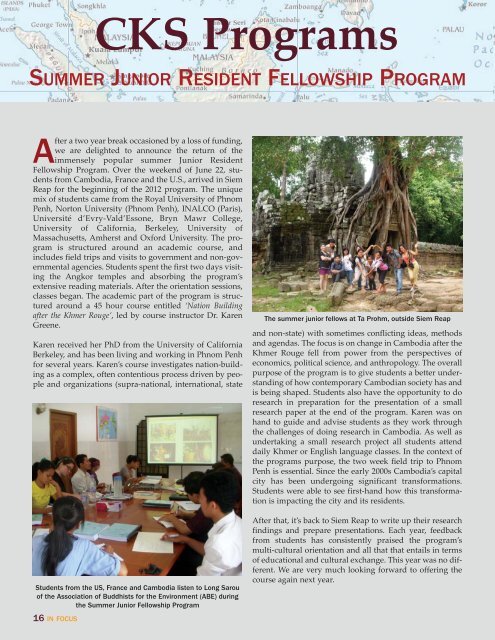 2012-2013 - Center for Khmer Studies