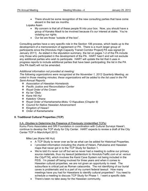 January 2013 PA Annual Meeting Minutes - Honolulu Rail Transit ...