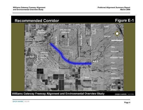 Williams Gateway Freeway Preferred Alignment Report Final