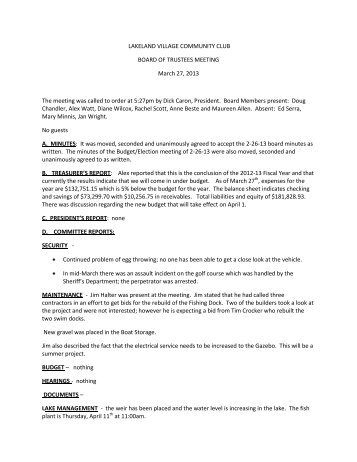 Minutes of 3-27-13 Board Meeting - LLVCC