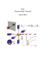 2011/04 - AG Theoretische Chemie