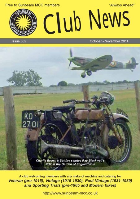 Magazine 852 October 2011 Sunbeam Mcc
