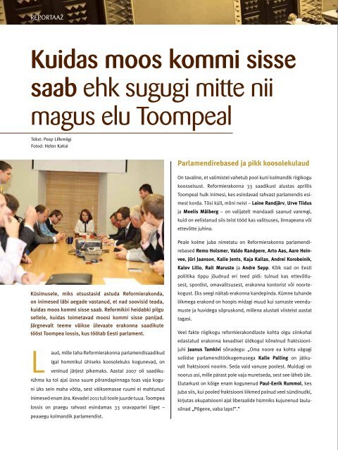 Reformikiri sÃ¼gis 2011(pdf, 7.7 MiB) - Reformierakond