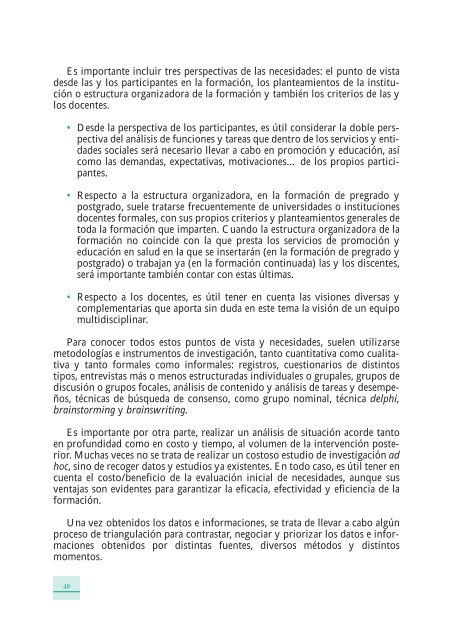 FormaciÃ³n en PromociÃ³n y EducaciÃ³n para la Salud - Ministerio de ...