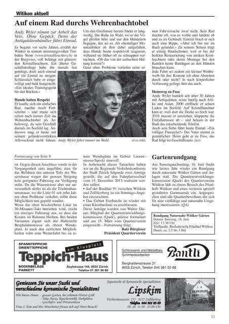 Ausgabe 3, April 2012 - Quartier-Anzeiger Archiv