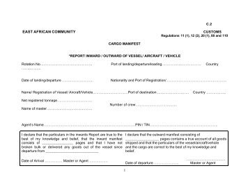 Form C2-CARGO MANIFEST