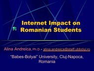 Internet Impact on Romanian Students