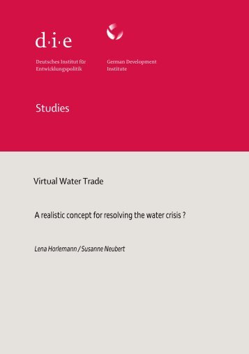 Virtual Water Trade - Water Footprint Network