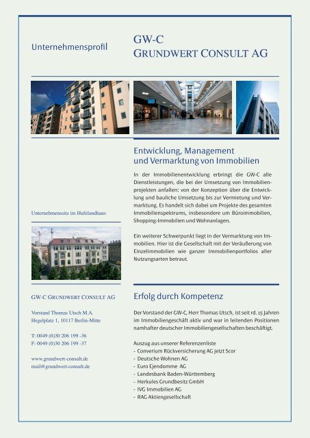 Unternehmensdarstellung Pdf Downloaden Grundwert Consult Ag