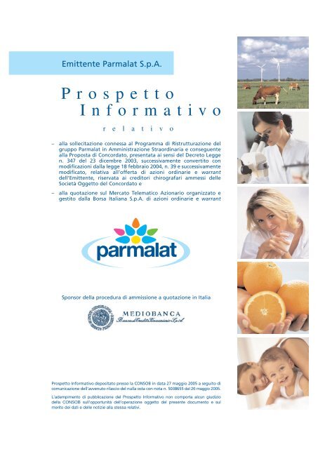 Prospetto Informativo - Parmalatinamministrazionestraordinaria.it