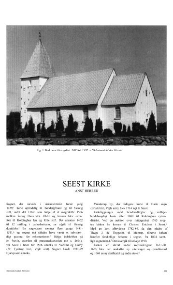 SEEST KIRKE - Danmarks Kirker - Nationalmuseet