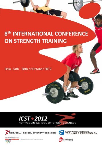 8 INTERNATIONAL CONFERENCE ON STRENGTH TRAINING