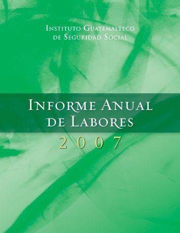 AÃ±o 2007 - Instituto Guatemalteco de Seguridad Social