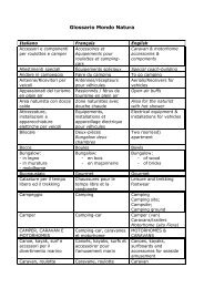 Glossario Mondo Natura - Dailynterpreter