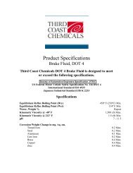 DOT 4 Brake Fluid - Third Coast Chemicals