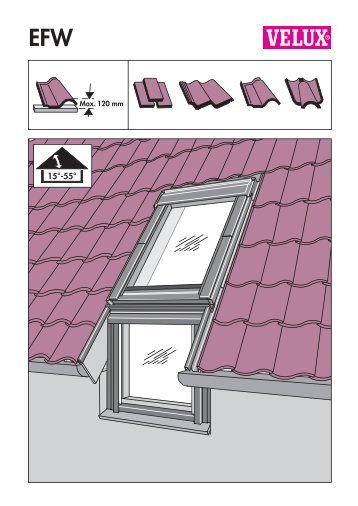 gegolfde dakmaterialen - type EFW - Velux