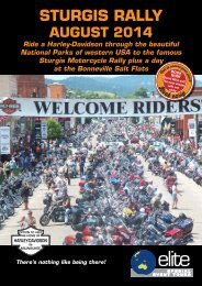 a copy of the Sturgis 2014 brochure - Elite Special Event Tours