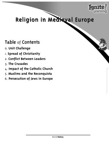 Spread of Christianity Religion in Medieval Europe - Ignite! Learning