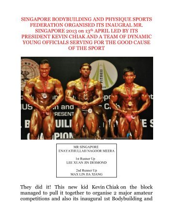 SINGAPORE BODYBUILDING AND PHYSIQUE SPORTS ... - ABBF