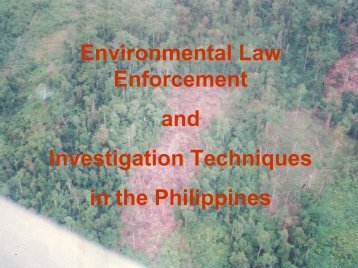 Environmental Law Enforcement and Investigation Techniques - Inece