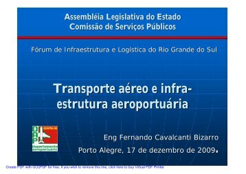FÃ³rum de Infraestrutura e LogÃ­stica do RS - AeroviÃ¡rio / DAP