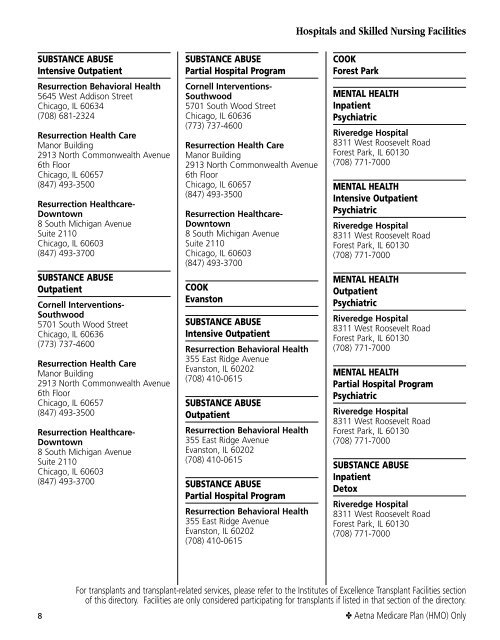 Provider Directory - Aetna Medicare