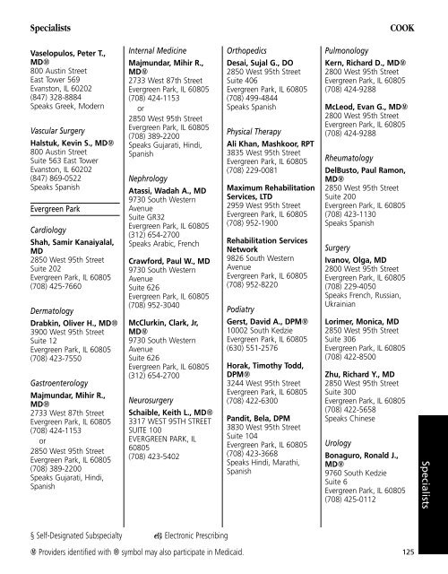 Provider Directory - Aetna Medicare