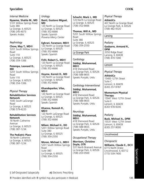 Provider Directory - Aetna Medicare