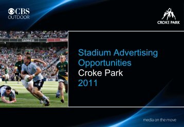 Stadium Advertising Opportunities Croke Park 2011