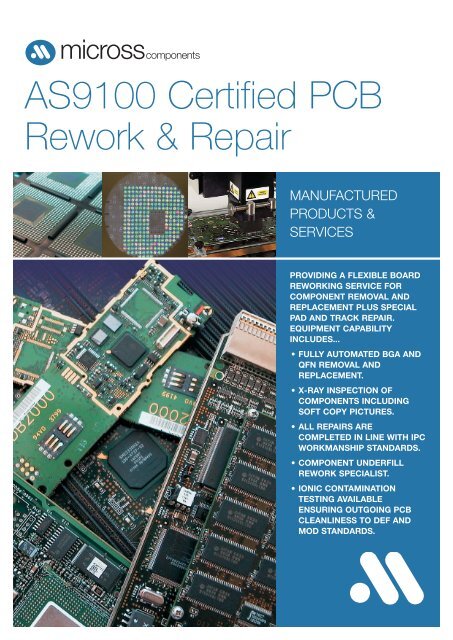 Micross PCB Rework and Repair