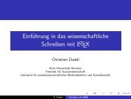 EinfÃ¼hrung in das wissenschaftliche Schreiben mit LaTeX - Ruhr ...