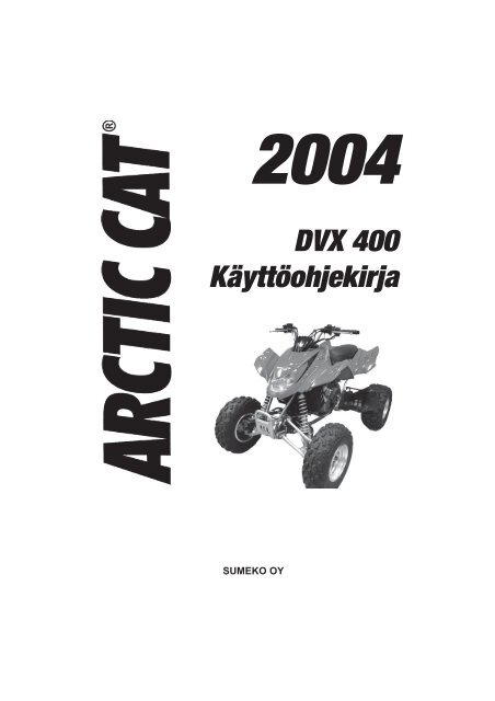 Lataa pdf-tiedosto - Arctic Cat