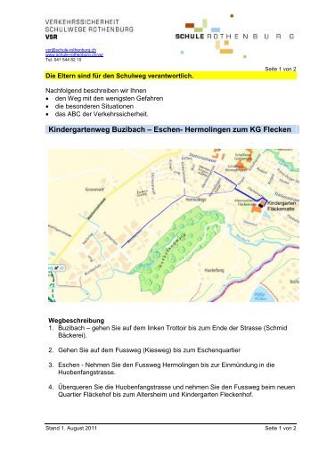 Kindergartenweg Buzibach â Eschen- Hermolingen zum KG Flecken