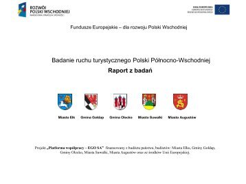Raport z badania ruchu turystycznego Polski PoÅnocno â Wschodniej