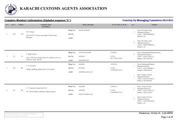 PDF - Karachi Customs Agents Association