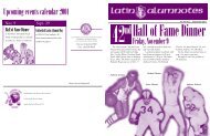 FALL 2001 - Cathedral Latin Alumni Association