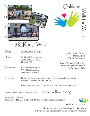 download flier - Williams Syndrome Association